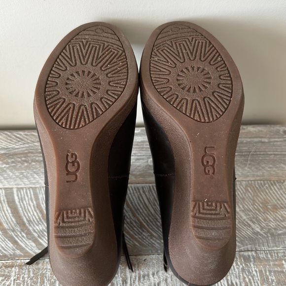 UGG-Australia Meredith Lodge Wedge Chocolate Brown Ankle Boots (Size:9.5) - Picture 12 of 12